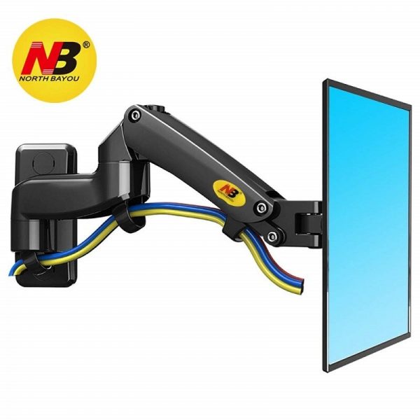 NB North Bayou F150 17 27 Full Motion Monitor Wall Mount TV Wall Bracket Stand with - North Bayou