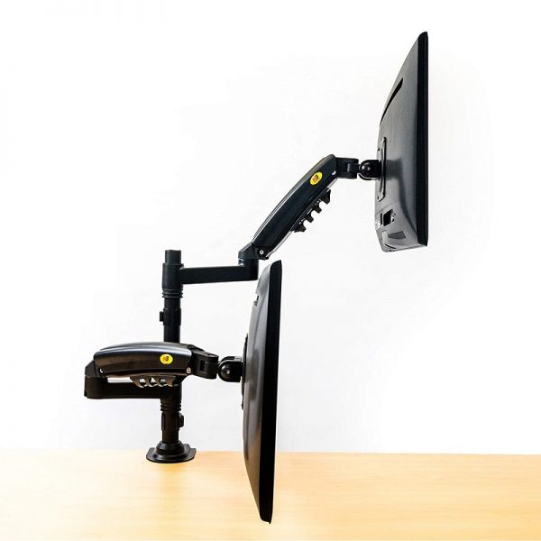 NB North Bayou H180 Stack Monitor Mount Stand Full Motion Swivel Gas Spring Screen Arm for 1 - North Bayou