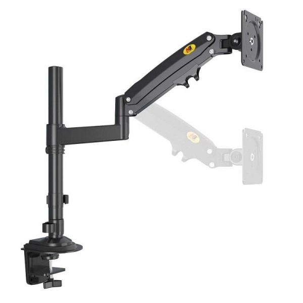 NB North Bayou H80 Full Motion Monitor Desk Mount Stand Swivel Display Gas Spring Arm for 2 - North Bayou